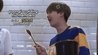 yoongi scolding his members in the cutest possible way [upl. by Nnahs]