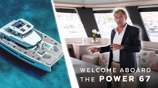 Complete tour of the luxurious yacht Power 67 of Fountaine Pajot [upl. by Maddox]