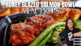 MEAL PREPS FOR WEIGHT LOSS Meal Prep Ideas  Salmon Bowl Recipe [upl. by Eniledam469]