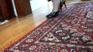 my Colinstuart halter slingbacks heel slipping 20Jan12mov [upl. by Skill]