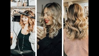 PERFEKTE LOCKEN mit Lockenstab  HAAR TUTORIAL [upl. by Aitekram144]