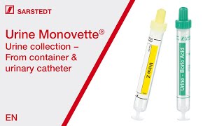 Urine collection Instruction for hygenic urine collection with the Urine Monovette® [upl. by Lamaj798]