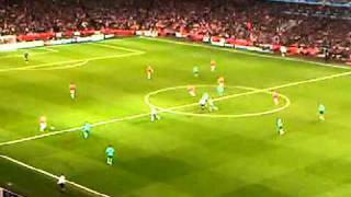 ARSHAVIN GOAL ARSENAL VS BARCA 2011MUST SEE ON CAMERA FROM NORTH UPPER [upl. by Vedetta]