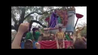 Mardi Gras 2014 Bourbon Street Lundi Gras Parades and More [upl. by Hgielanna]