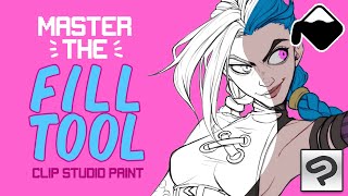 Clip Studio Paint Tutorial 🎓 Master the Fill Tool Colour faster and better [upl. by Nylrebmik]