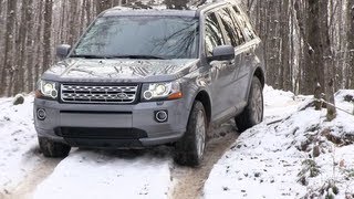 Land Rover LR2 amp Freelander Snowy amp Icy OffRoad First Drive Review 2013 [upl. by Neroled699]