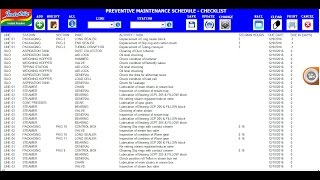 Preventive Maintenance System using Excel VBA Automation [upl. by Iramat122]