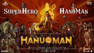 SuperHero HanuMan From HANUMANHindi  Prasanth Varma  Teja Sajja  Anudeep Dev  Hindi New Song [upl. by Ahsilif]