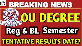 osmania university degree 246 sem amp 1to6 sem backlog results date 2024bhuwantv [upl. by Harret]