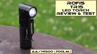 Rofis TR15 LED Torch Review amp Test [upl. by Palestine]