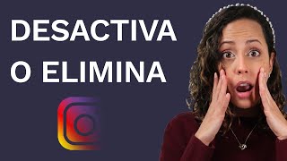 Cómo Eliminar o Desactivar Una Cuenta De Instagram [upl. by Eimmak636]