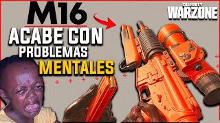 Usé LA M16 con LOS PEORES ACCESORIOS en WARZONE Y Fue Traumante [upl. by Rednave]