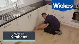 How to Fit a Kitchen Plinth Pelmet and Cornice with Wickes [upl. by Bergeman]