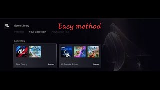 How to Sort your PS5 Games into Folders EASY METHOD [upl. by Ulane545]