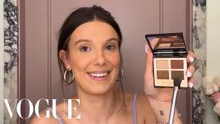 Millie Bobby Browns Date Night Beauty Routine  Beauty Secrets  Vogue [upl. by Yelrihs]