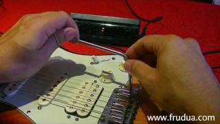 How To Set up a Strat Floating Tremolo  Two Pivots Tremolo  Whammy Bar [upl. by Al]