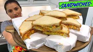 Sandwich de pollo salvadoreno 🤩👌 En 🇺🇸 USA [upl. by Eiramacissej742]