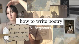 how to write poetry for beginners 📜🪶my 4 step poem process  writing tips [upl. by Xuaegram]