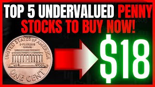 Best Stocks To Buy Now Top 5 Undervalued Penny Stocks To Buy Right Now Under 5 Per Share [upl. by Leiuqeze879]