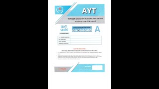 PALME YAYINLARI BATI SERİSİ 4 NOLU AYT DENEME SINAVI SORU ÇÖZÜMLERİ 03012024 [upl. by Aivekahs]