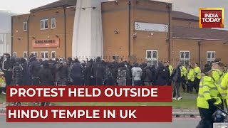 Protest Held Outside Smethwick Temple On Concerns Around A Speaker Says Police [upl. by Longley]