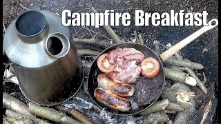 Campfire Cooking  Bushcraft Breakfast [upl. by Eioj]