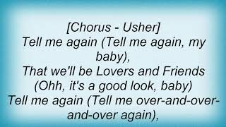 Usher  Lovers And Friends Lyrics [upl. by Nomolas]