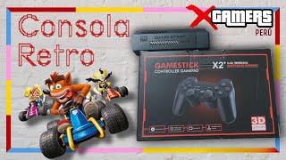 La consola Retro más pequeña con más de 10k juegos  que tan potente es GameStick X2 [upl. by Gnihc]