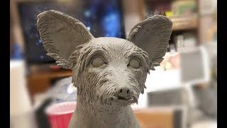 Making An Animal  Dog In Wet Clay Sculpture By Artsy Soul Edrian Thomidis [upl. by Vareck]