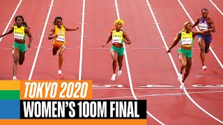 Womens 100m final 🏃‍♀️  Tokyo Replays [upl. by Coleville]