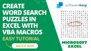 Create Word Search Puzzles in Excel with VBA Macros  Easy Tutorial [upl. by Takara317]