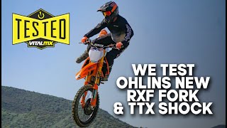 We Test Ohlins New RXF Fork and TTX Shock [upl. by Yatnoj169]