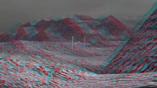 Anaglyph 3D  Walk through a landscape [upl. by Minerva]