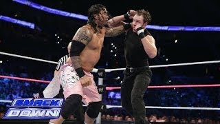 The Usos vs Dean Ambrose amp Seth Rollins  SmackDown Nov 1 2013 [upl. by Sorilda11]