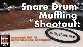 Snare Drum Muffling Shootout Snareweight M80 VS BFSD Doughnut XL [upl. by Scheider550]