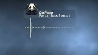 Desiigner  Panda BASS BOOSTED [upl. by Jolee]