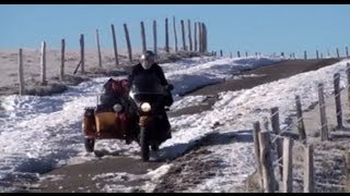 Hivernale  sidecar Oural sur la route des Millevaches 2010 [upl. by Gardal107]