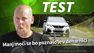 2020 peugeot 5008 20 BlueHDi 180 EAT8 GT line  test [upl. by Suiramed239]