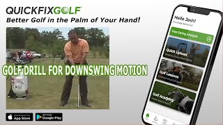 Golf Drill For Downswing Motion [upl. by Joleen]