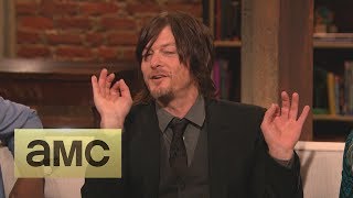 Norman Reedus on Throwing Darts Episode 412 Talking Dead [upl. by Yeoz]