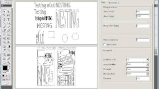 Adobe Illustrator eCut First Try  Nesting Perimeter Area [upl. by Mohsen710]