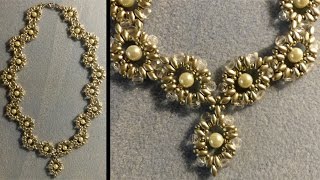 AnleitungTutorial Ovale Kette  DIY Perlen [upl. by Helse]