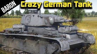 War Thunder  The Crazy German Tank Neubaufahrzeug [upl. by Akirdnuhs669]