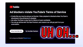 YouTube Is BANNING Ad Blockers why [upl. by Meijer]