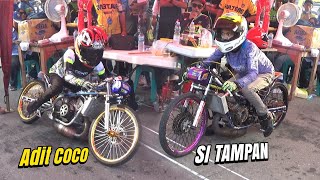 FULL RACE KELAS FFA 2TAK ADIT COCO DAPAT PERLAWANAN DENGAN DHENI AP‼️ DRAG BIKE HUNTAP TONDO PALU [upl. by Bjork]