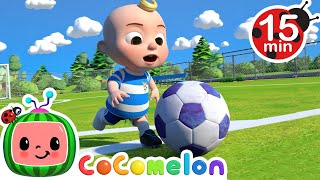 SOCCER FUN Song Loop  Games amp Sports For Children  Cocomelon Nursery Rhymes amp Kids Songs [upl. by Eninahs]