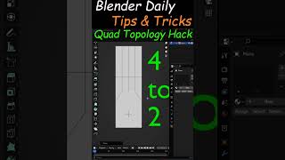 Blender Quad Topology Hack tutorial blender [upl. by Chun70]