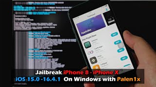 How to Jailbreak iPhone 8 8Plus iPhone X  iOS 150 1641 On Windows with Palen1x [upl. by Yran]