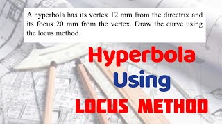 HYPERBOLA with no eccentricity in  Technical drawing  Engineering drawing [upl. by Yug]