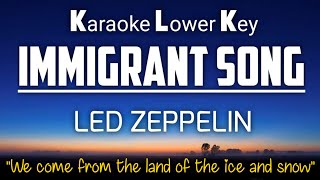 Led Zeppelin  Immigrant Song Karaoke Lower Key Eb minor [upl. by Nosneh]